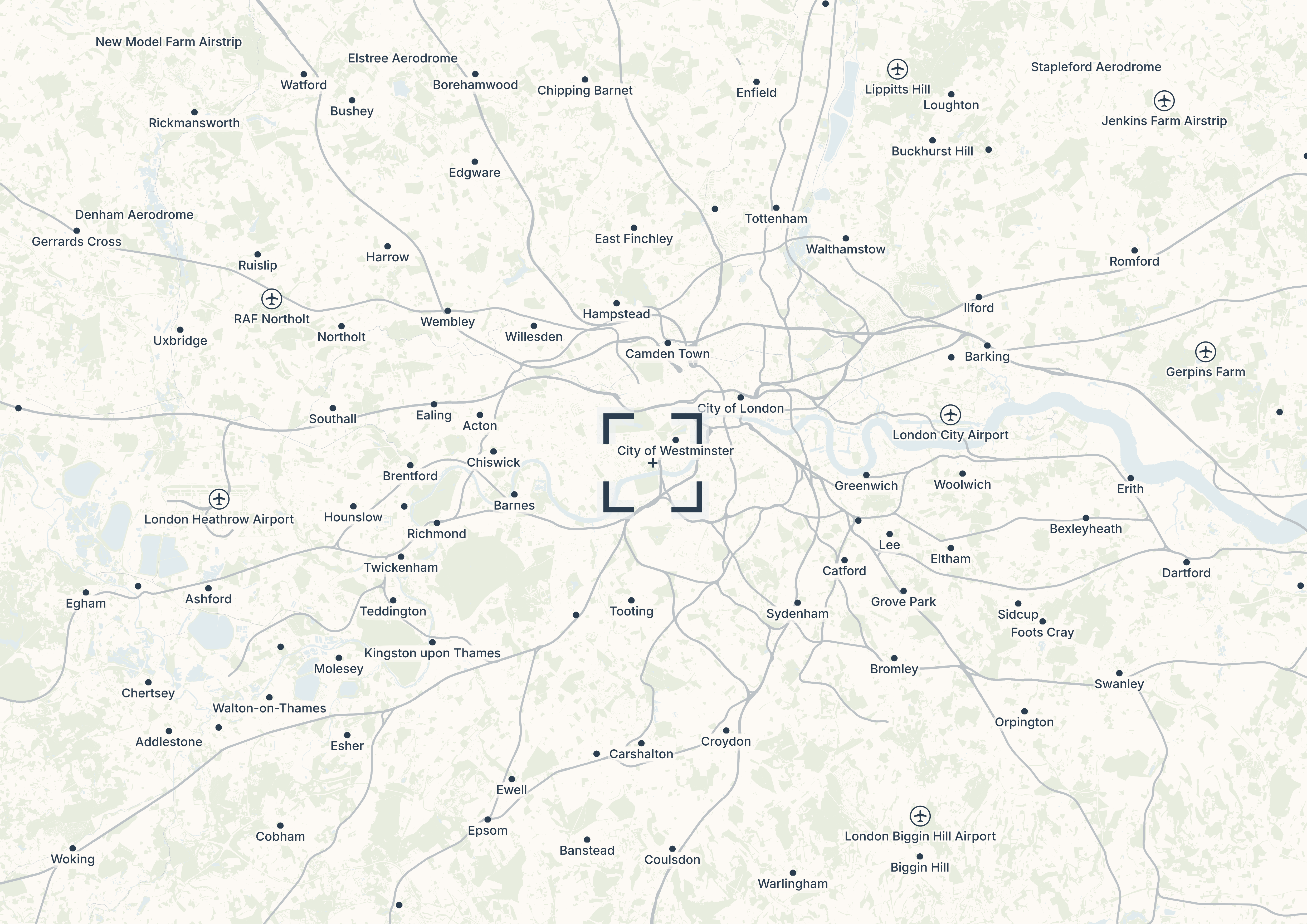 Macro Regional Connectivity Map - London